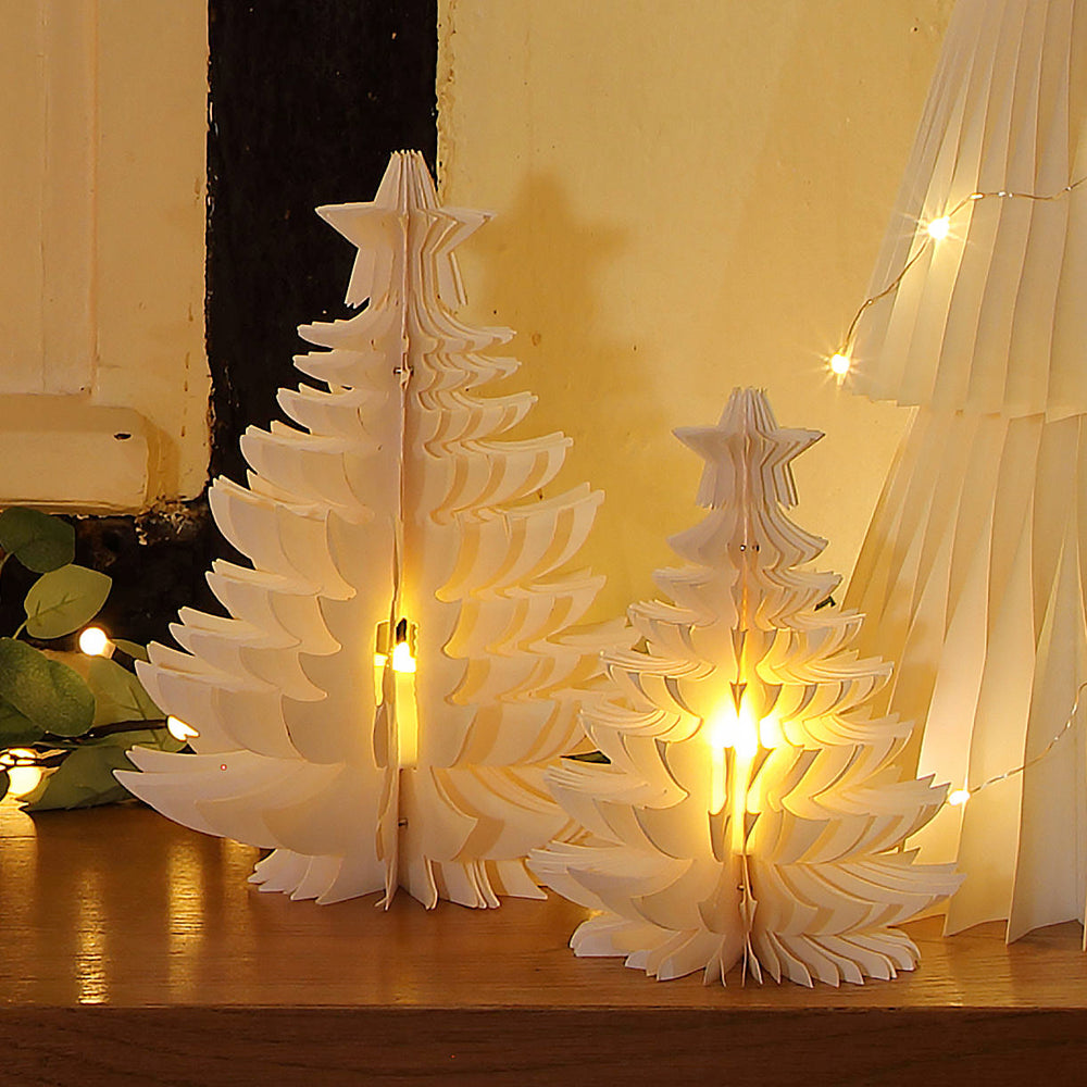 Lighted Table Tree Buy Christmas LED Table Tree Decoration - Set of 2 — The Worm that ...
