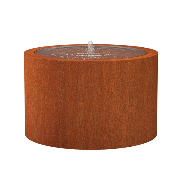 Corten Steel Round Water Pool with Fountain (4652166545468)
