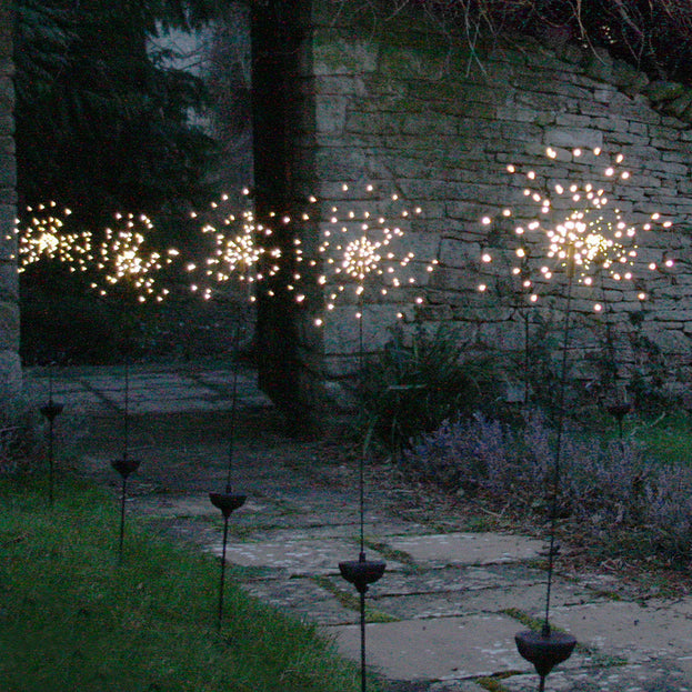 Allium Starburst LED Solar Outdoor Light Stake (4650471292988)