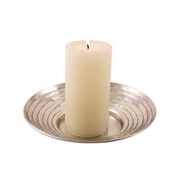 Candle Plate Antique Silver (4648589230140)