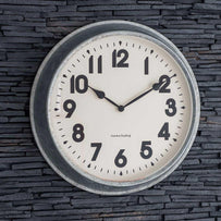 Galvanised Steel Outdoor Wall Clock (4651172593724)