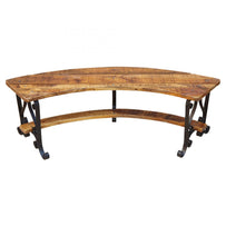 Curved Fire Bowl Bench (7131709800508)